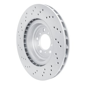 BMW M3 Brake Rotor (1) - Front Right - R1 Concepts - GeoSPEC Coated, Drilled - `08-`13